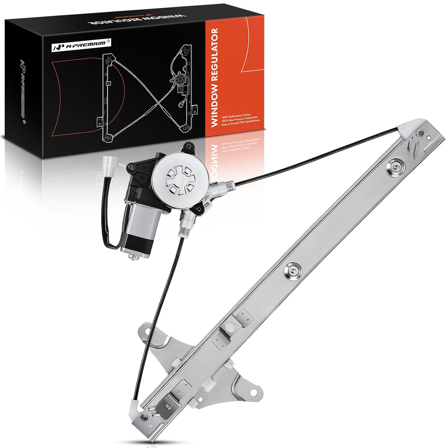 A-Premium Power Window Regulator with Motor for Toyota Camry 1992-1996 Sedan Wagon Front Right Passenger Side image number 6