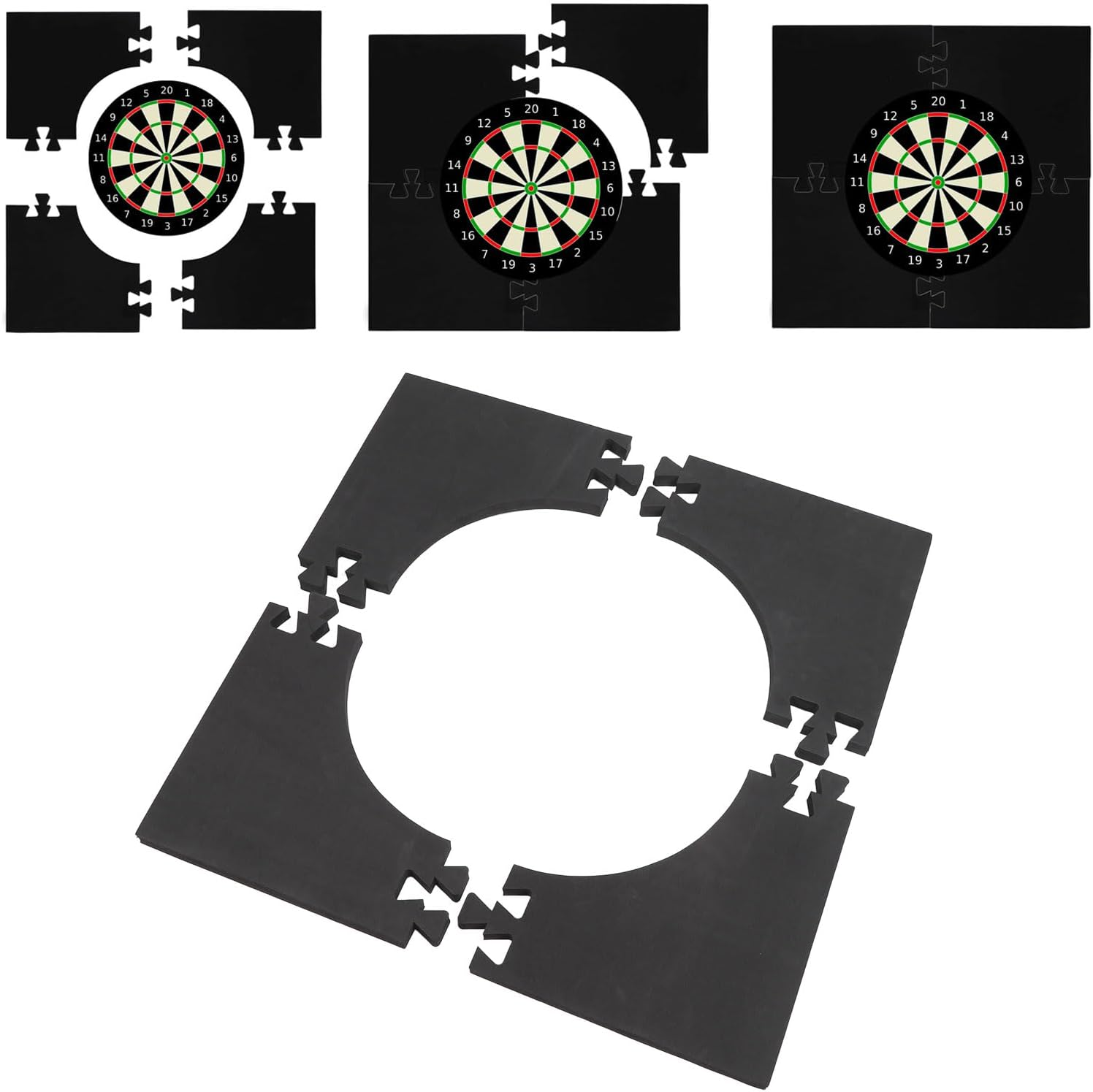 Dart Board Wall Protector, Splicable Dartboard Backboard Surround, Removeble Dartboard Backboard Surround Wall Protector Dart Board Backing for Home, Game Room, Club Setups image number 2