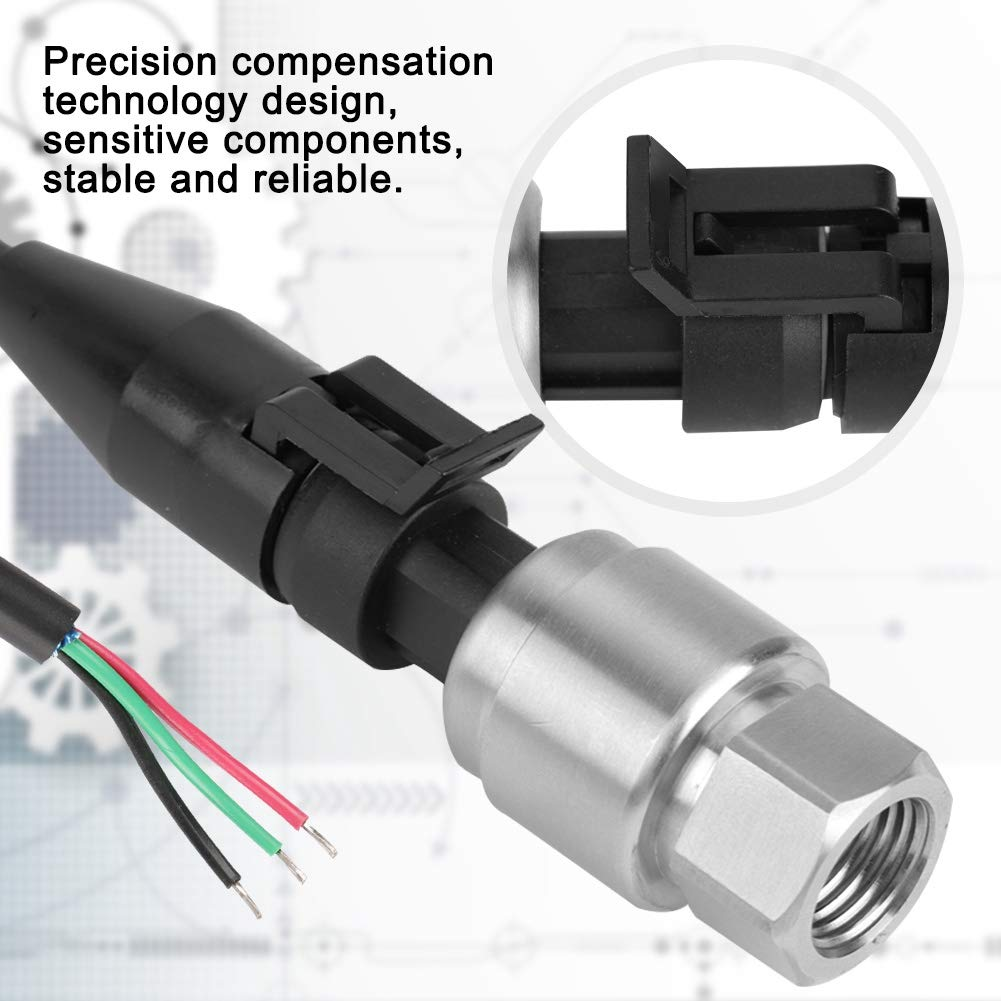 Water Pressure Transducer, G1/4" Pressure Transducer Sensor Input 5V Output 0.5-4.5V / 0-5V for Water Gas Oil Sensor Tool Water Pressure Transducer(0-15Psi) image number 4