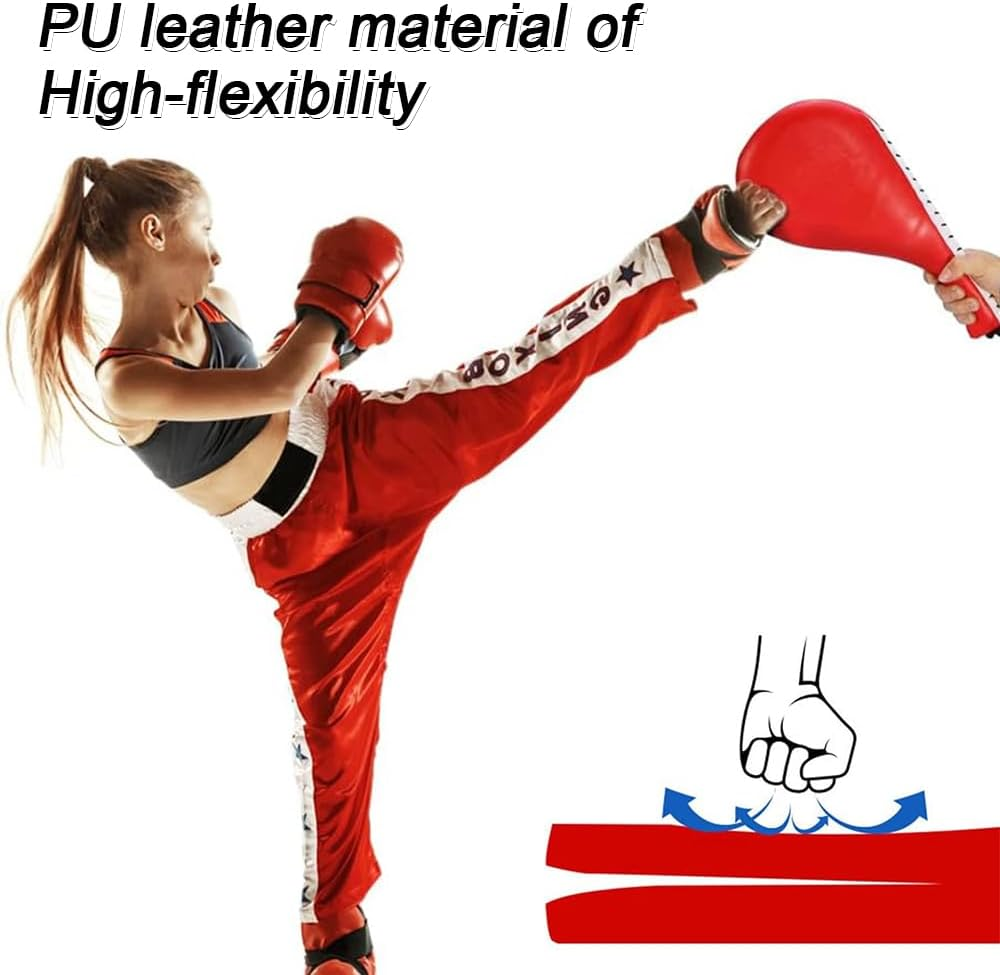 TOMVAES 4-In-1 Boxing Equipment Punching Gloves Mitts Kick Pack Set for Kids Taekwondo Kick Pad for Beginners ​Arm Pad for Youth Child Adult Boxing Gloves for Muay Thai,Taekwondo,Mma Training image number 1