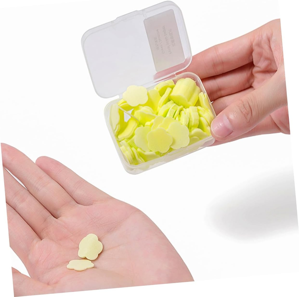 POPETPOP Portable Soap Flakes Travel Kit 16 Boxes of Disposable Hand Washing Soap Slices Lemon Milk Rose Jasmine for Travel Camping and Outdoor Use image number 2