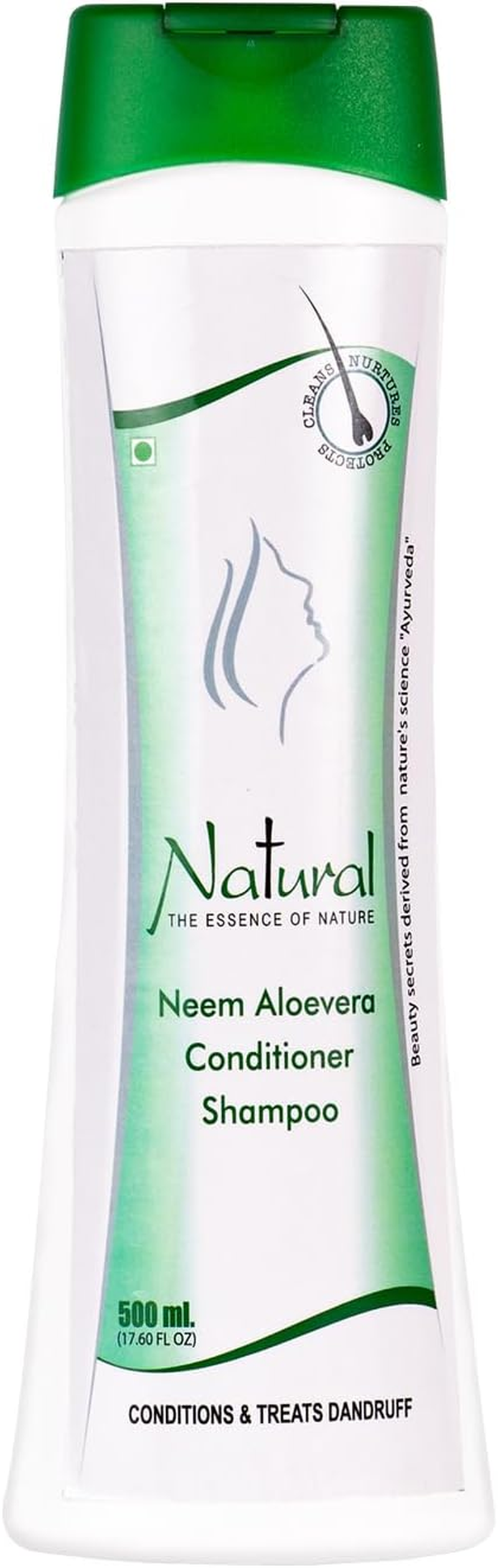 Natural'S Care for Beauty the Essence of Nature Neem Aloevera Conditioner Shampoo for Hair 500Ml Each (Pack of 2) image number 3