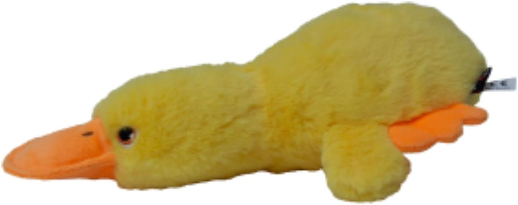 JACK and VANILLA, Soft and Durable Fabric Duck with Squeeker Toy for Dogs and Cats, Soft and Durable Fabric, Stimulates Play, 18 Cm, Yellow, for All Breeds