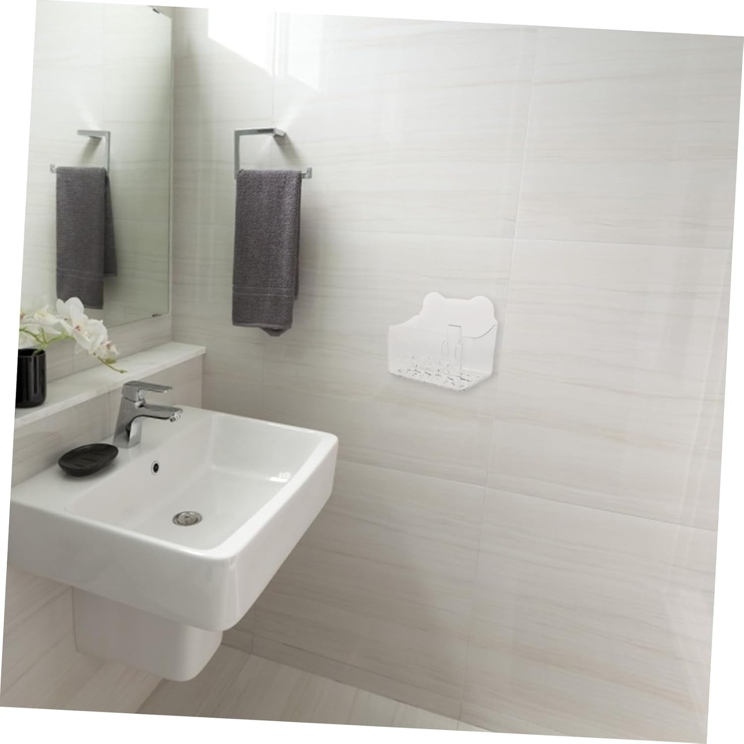 Kitchen Holder Wall-Mounted Wipes Container Tissue Case for Bathroom Napkin Holders Organizer Box image number 5