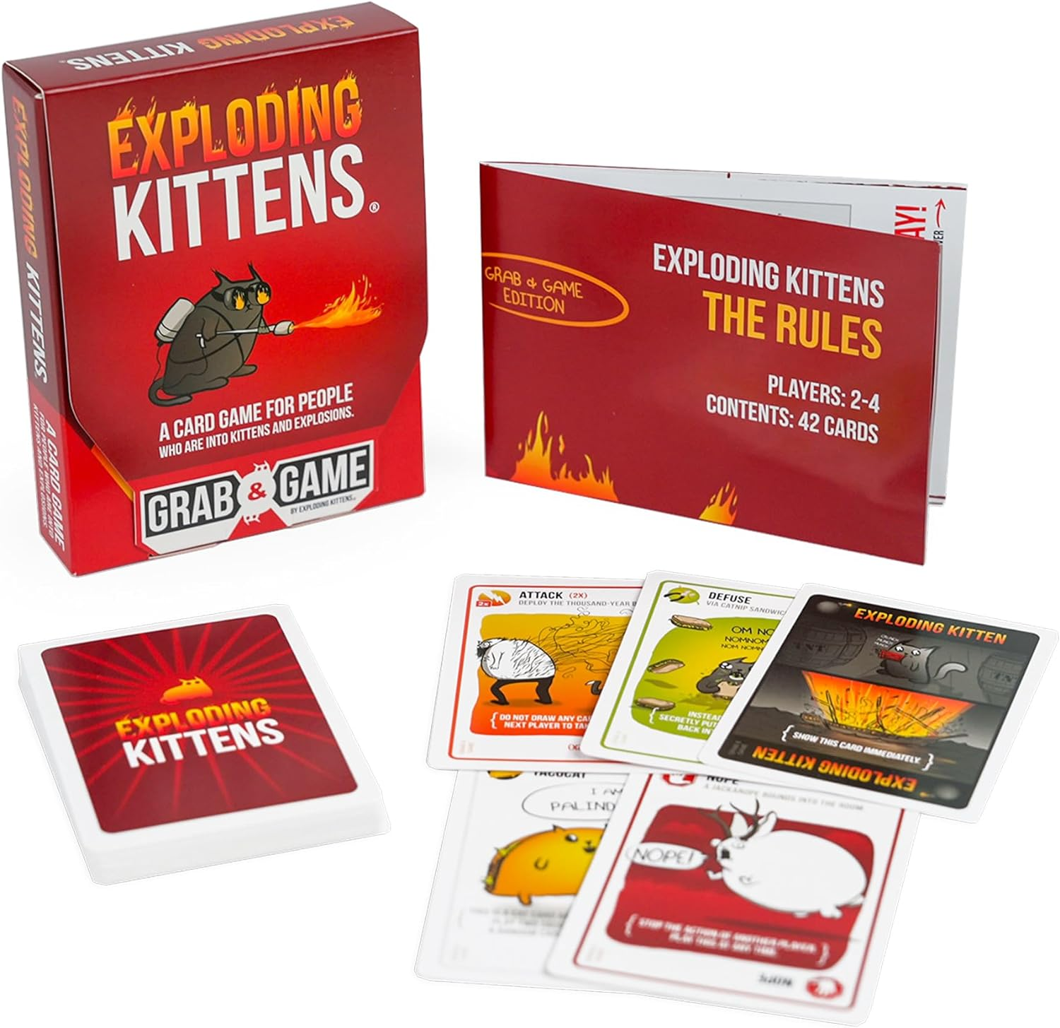 Grab & Game - Exploding Kittens | Travel Sized