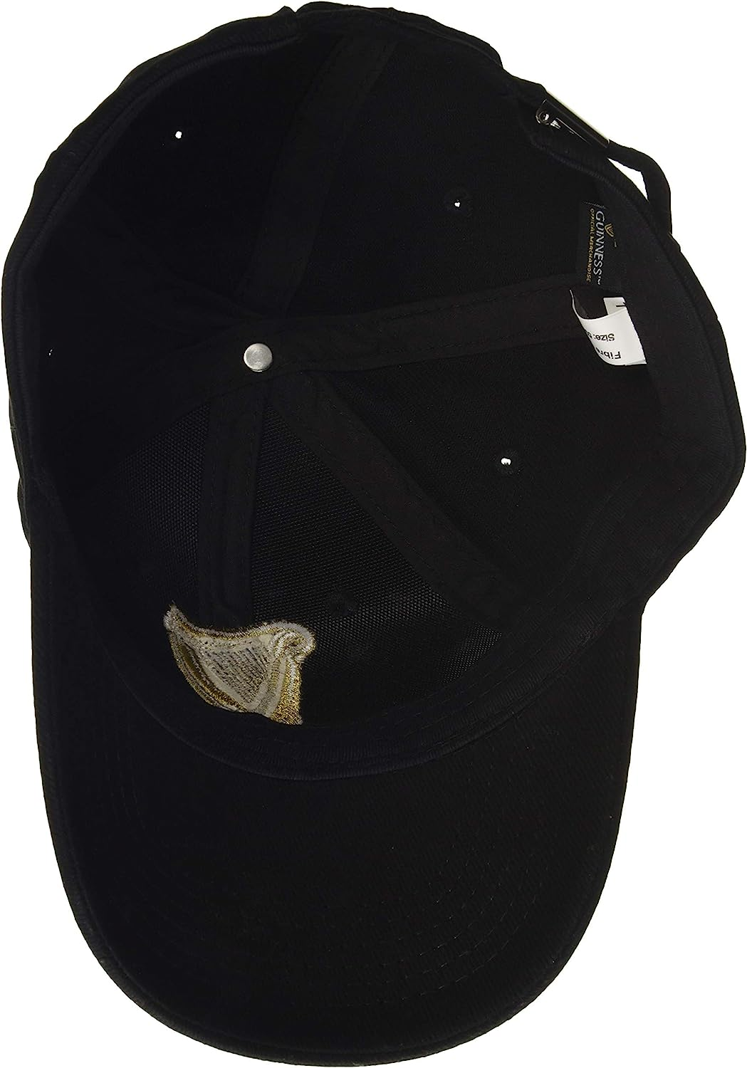 Guinness Men'S BLK SIG EMB B/Ball Cap, Black (Black Black), Osz, Black (Black Black), One Size image number 2