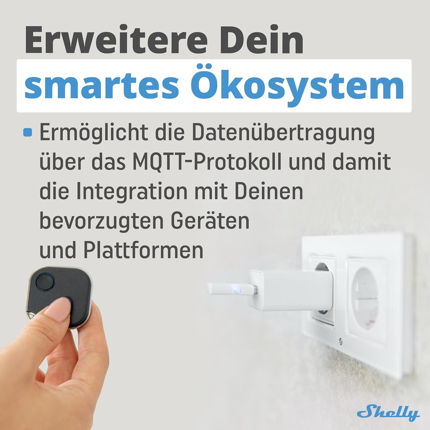 Shelly BLU Gateway | Pack of 2 | Bluetooth Wifi Gateway in a USB-A Dongle | Home Automation | Compatible with Alexa & Google Home | Ios Android App | Wireless [Energy Class B] image number 2