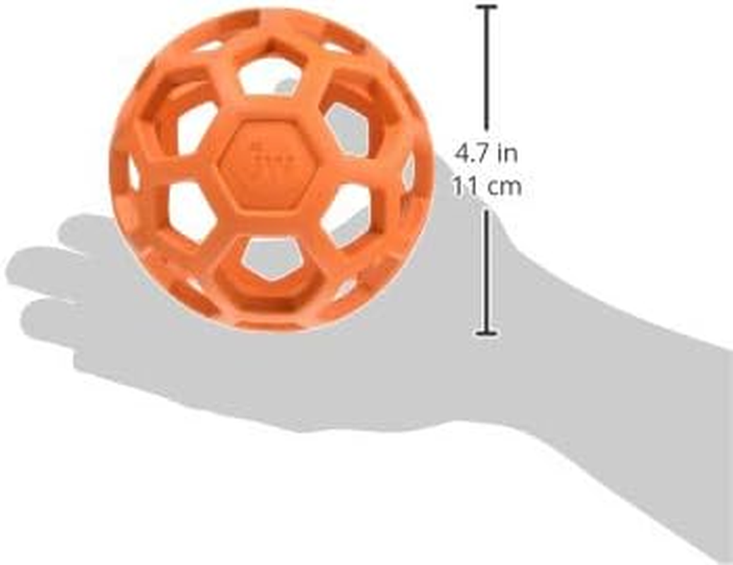 JW Pet Dog Toy Medium Size Holy Roller Ball Small Orange image number 2