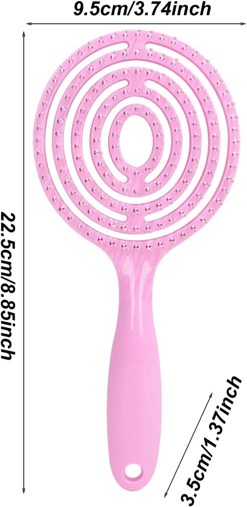 Cileznw Hair Detangling Brush - round Paddle Vented Detangling Brush | Faster Blow Styling Hair Brush, Wet and Dry Air Massage Comb for Thick and Curly Hair image number 6