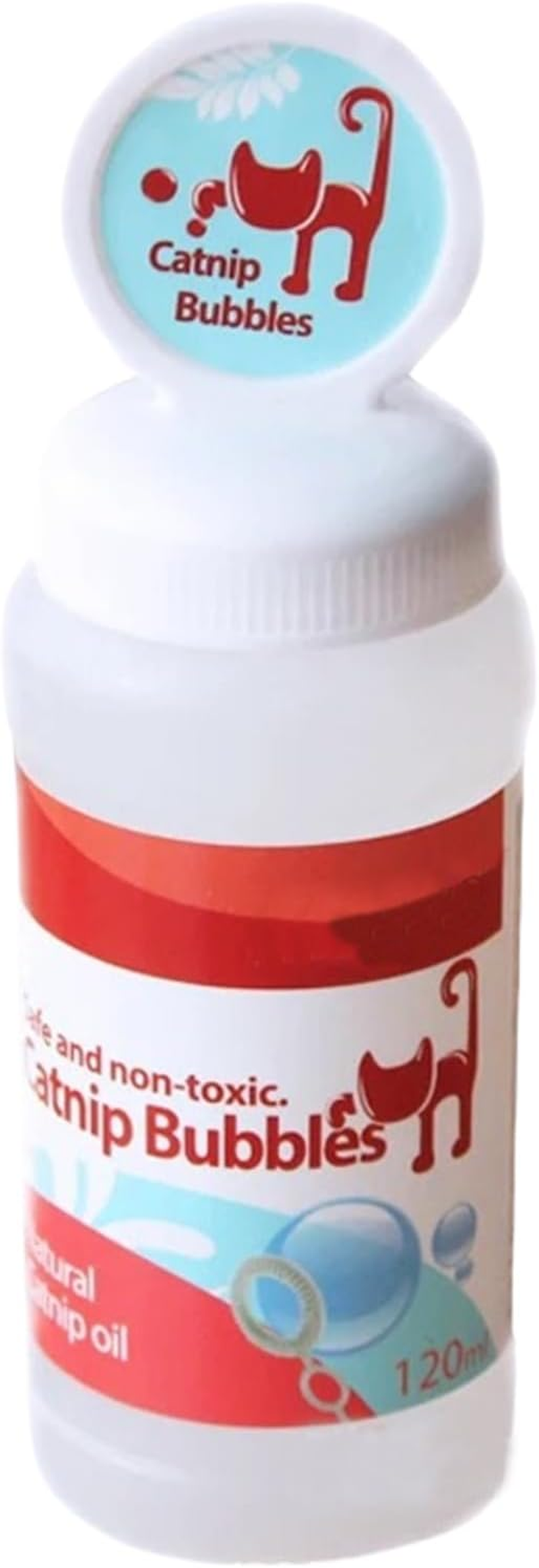 Catnip Bubbles Toy - Catnip Flavored Bubbles, Indoor Outdoor Catnips Bubbls, Pet Enrichment Play Toy | Living Room Lawn Yard Interactive Play. Stimulation Hunting Game Fun. image number 3