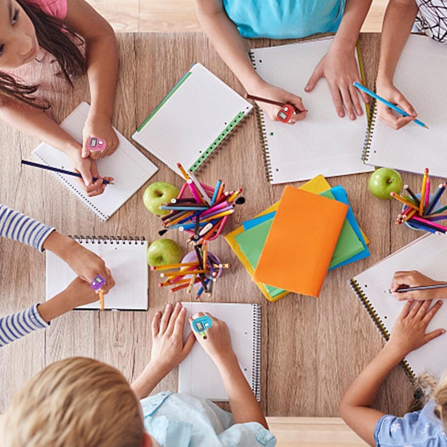 ZGLUZP Blue Electronic Finger Tally Counter, Portable Digital Display Tally Counter, Convenient Finger Clicker Counter, Resettable Mini Lap Counter for Golf Goods Counting Lap Knitting Accessories image number 5