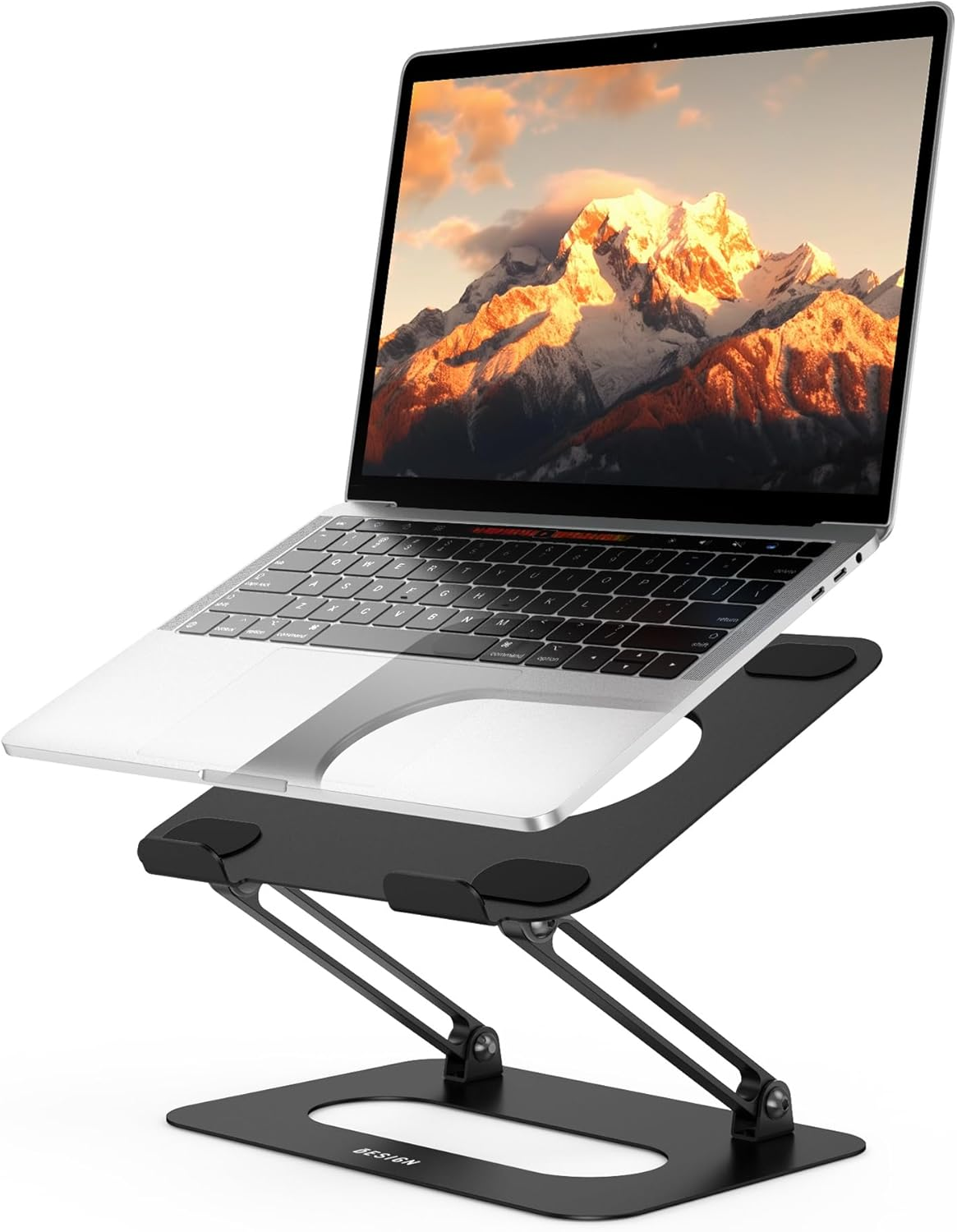 BESIGN LSX9 Laptop Stand, Ergonomic Adjustable Notebook Stand, Riser Holder Computer Stand Compatible with Air, Pro, Dell, HP, Lenovo More 10-14" Laptops, Black image number 3