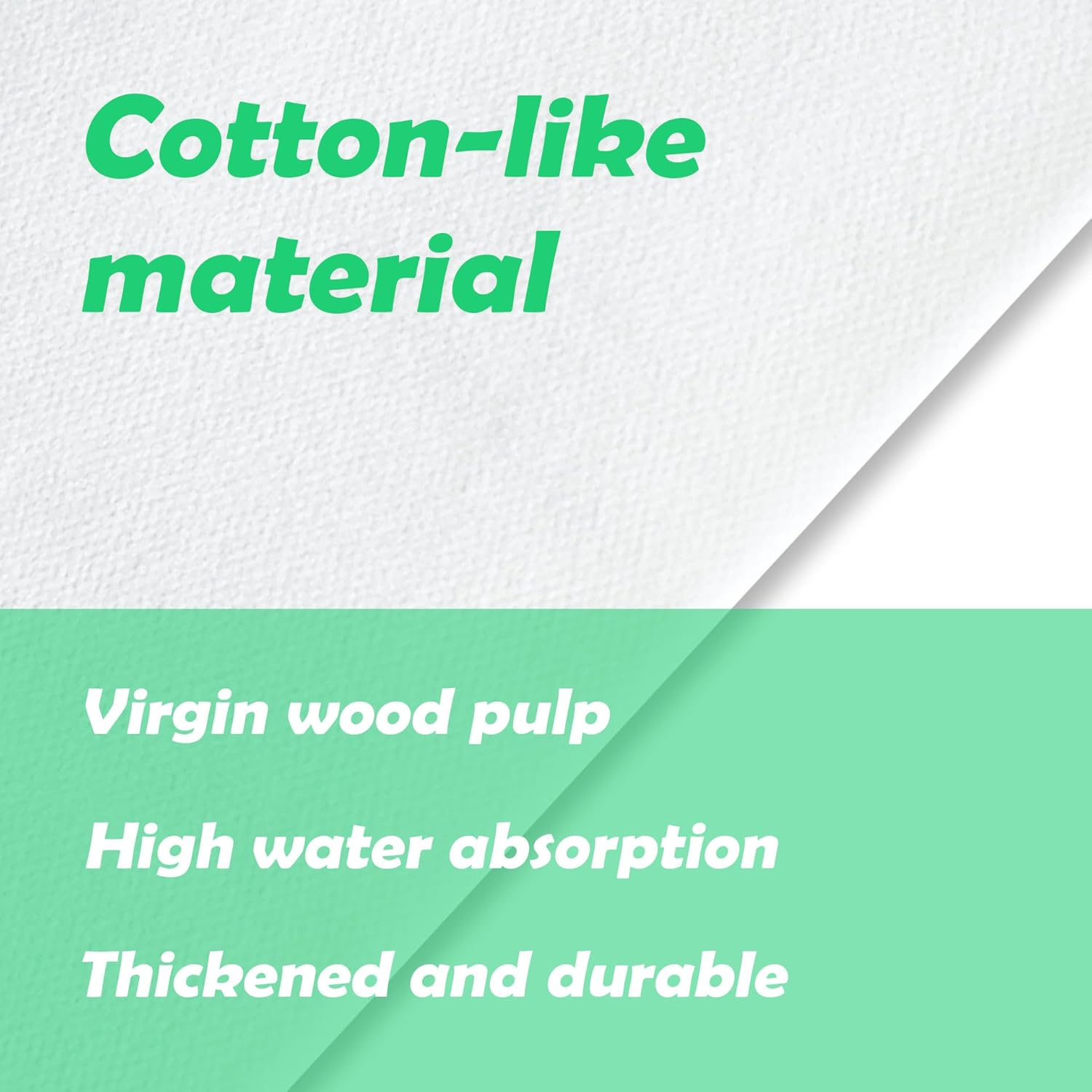 MBBUROYY Linen Feel Guest Towels Disposable Napkins Soft, Absorbent, Paper Hand Towels for Kitchen, Bathroom, Parties, Weddings, Dinners or Events (White, 100 Pack)