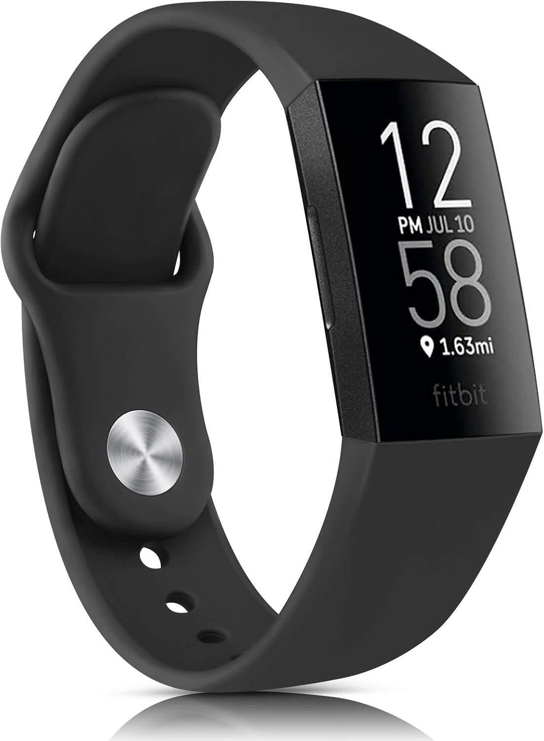 Silicone Band Compatible with Fitbit Charge 4 Bands for Women Men, Soft Classic Sport Replacement Wristbands Straps for Fitbit Charge 4 / Fitbit Charge 3 Accessories image number 4