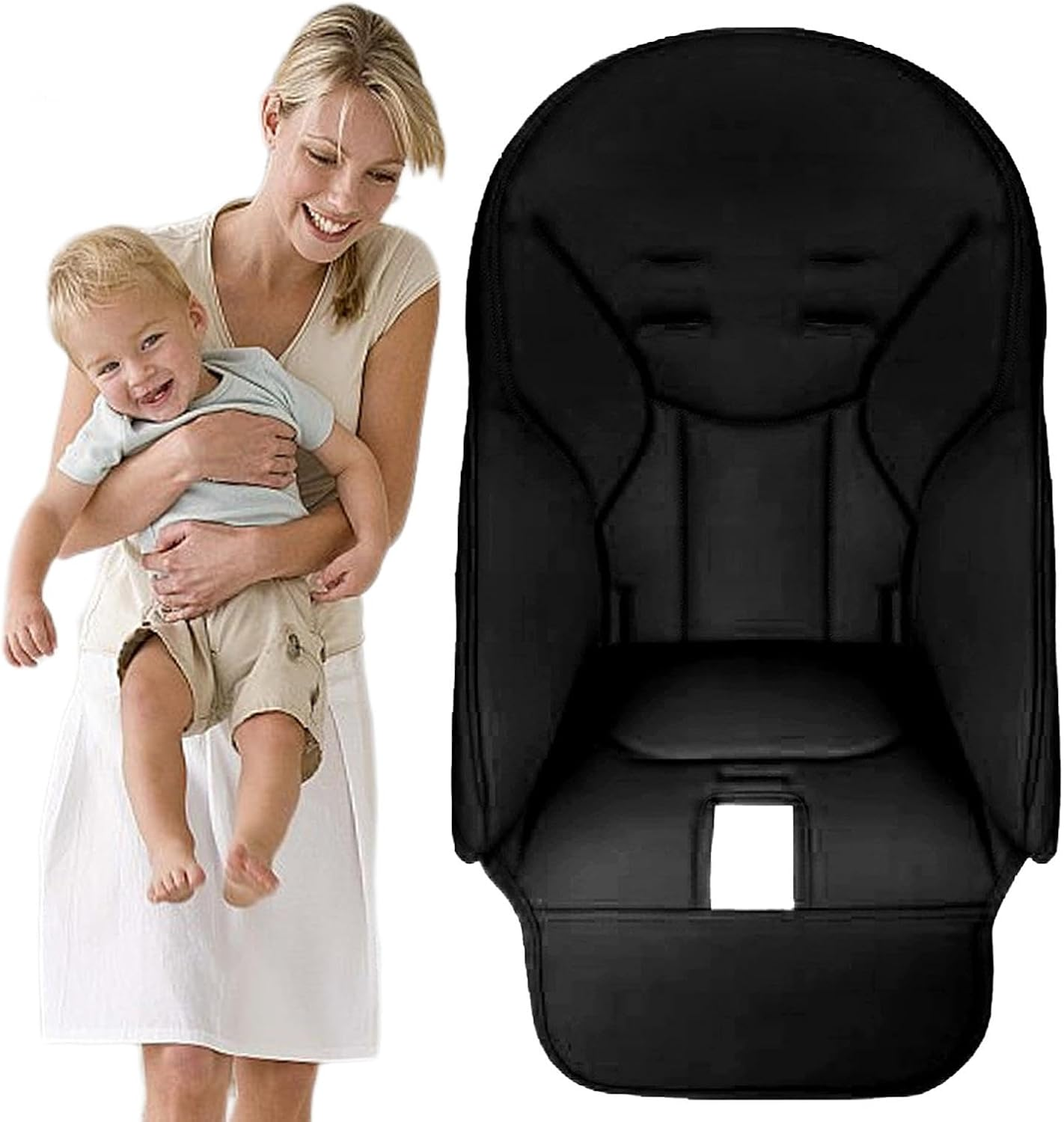 Baby High Chair Cushion, High Chair Cushion Replacement, Baby High Chair Seat Cushion Liner Mat Pad Cover, Breathable High Chair Pad, Baby Chair Cushion for Peg-Perego,Siesta Zero3,Baoneo, Kosmic Jan&eacute; - Beige image number 5