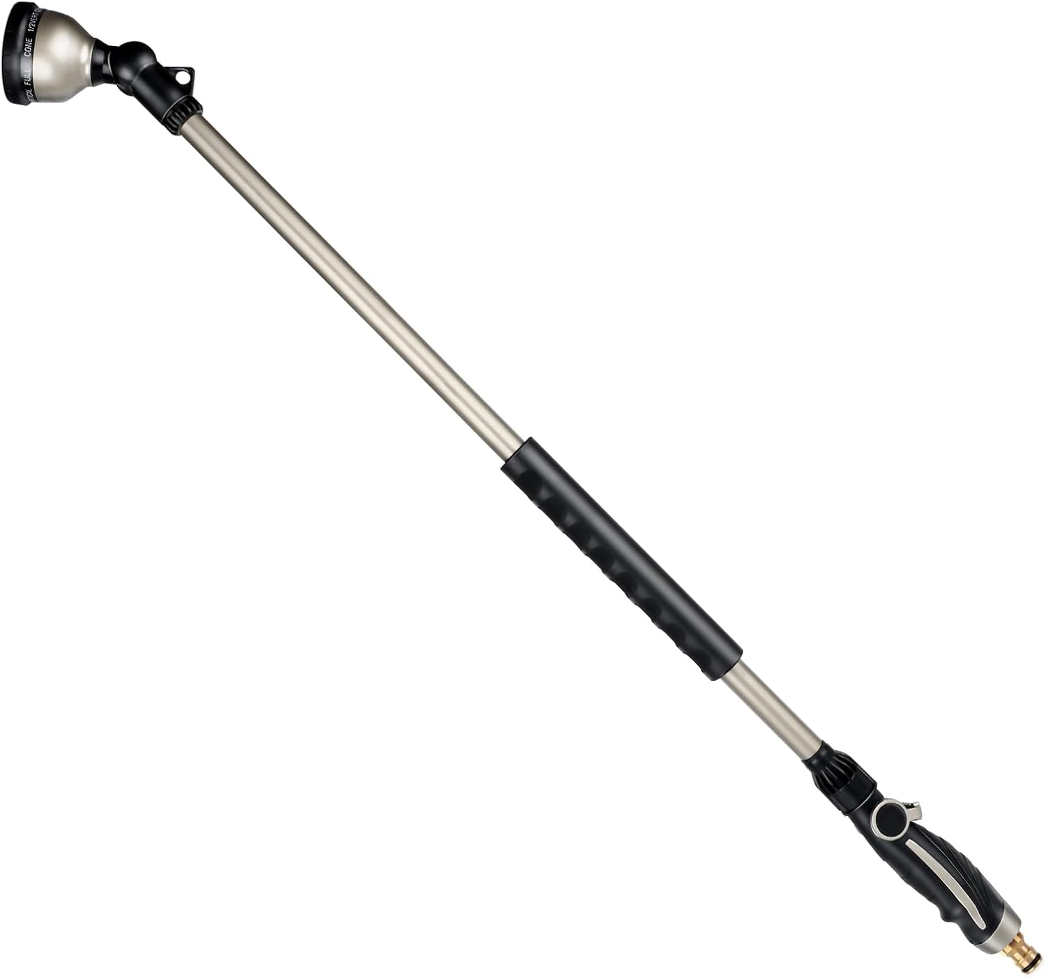 RESTMO Watering Wand Heavy Duty, 92Cm Metal Spray Lance | 180&deg; Adjustable Ratcheting Head | 10 Spray Patterns Hose Wand, Perfect Garden Long Sprayer Gun to Water Hanging Baskets, Shrubs image number 6
