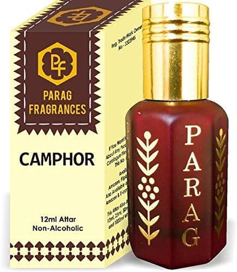 New Camphor Attar 1 Tola / 12Ml (Crystal Series) (Limited Time Launching Offer Pack) Natural Distiled Attar/Alcohol Free Attar/Long Lasting Attar