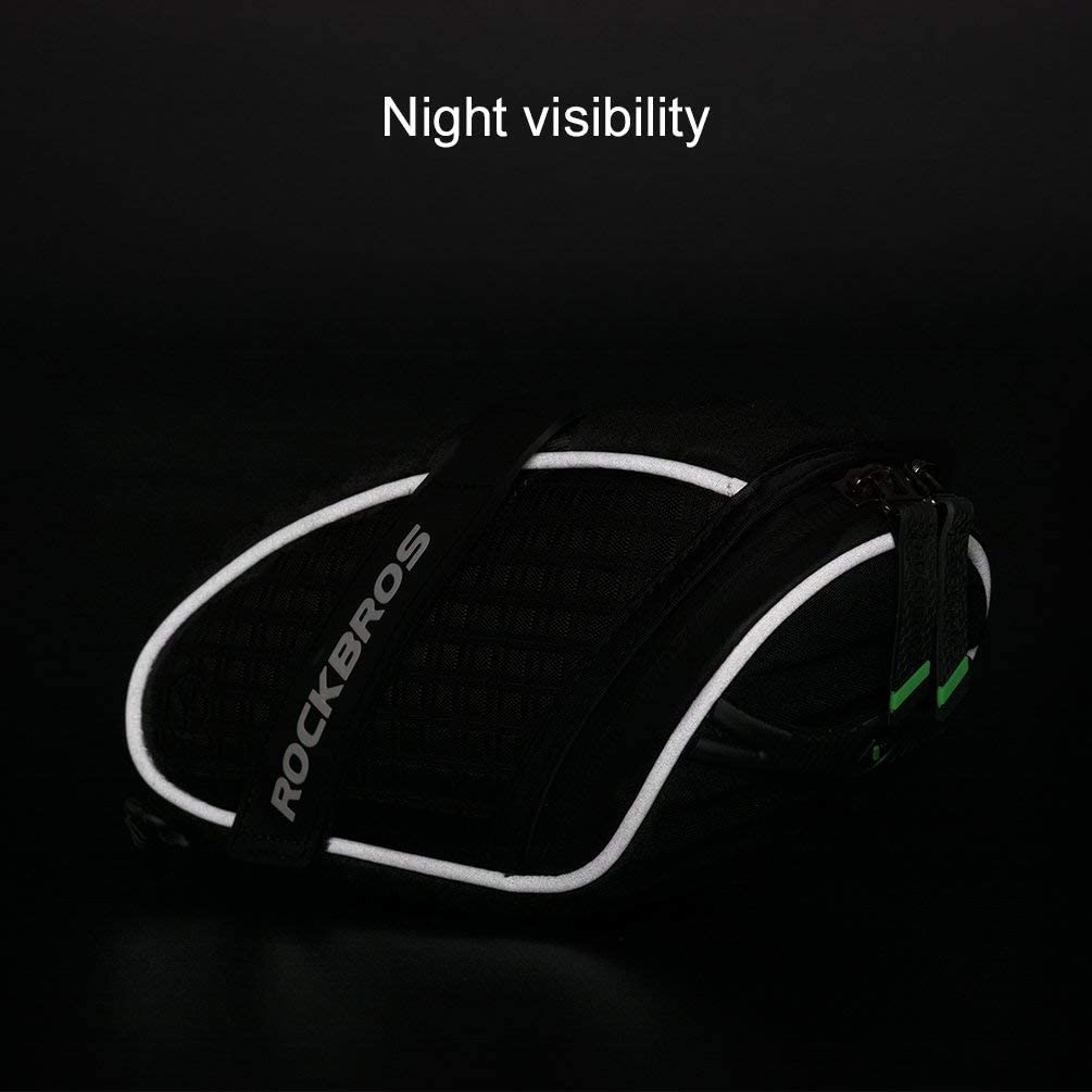 ROCKBROS Bike Saddle Bag under Seat Bike Bag Pack Waterproof Bicycle Tool Bag 3D Shell image number 1