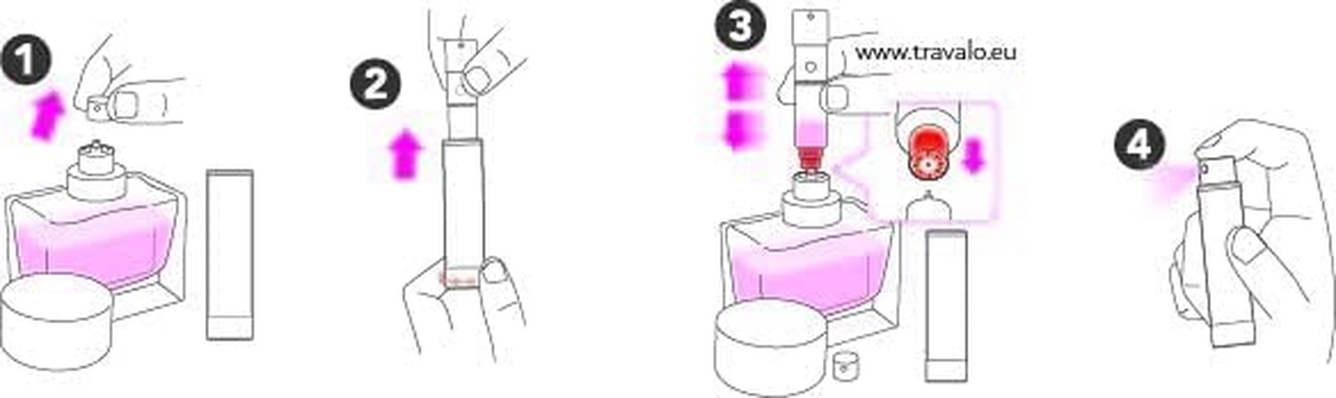 Travalo Perfume Atomiser Waltz Leather White image number 1