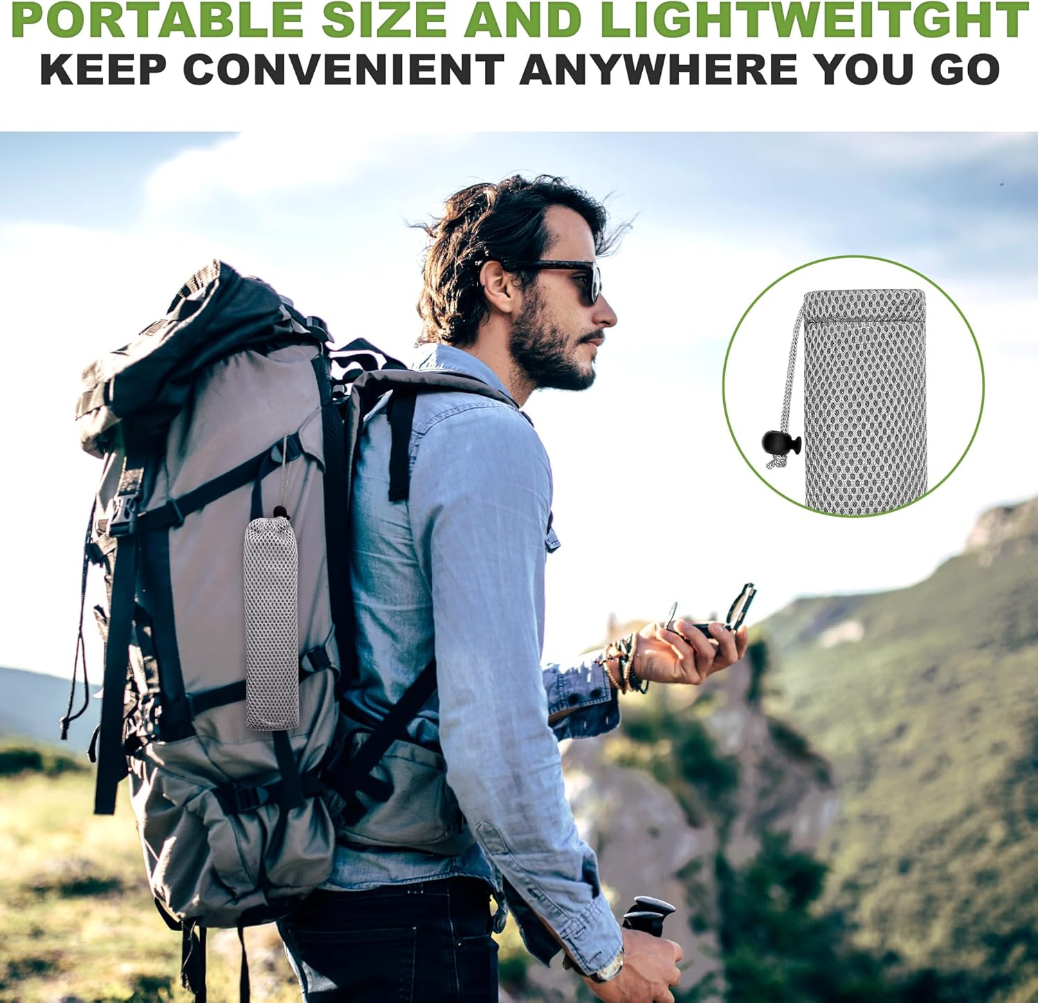 Zumyzu Pure Titanium Travel Utensils with Case, Ultra-Light Ti Portable Champing Essential Cutlery Set, Knife Fork Spoon Reusable Flatware Sets for Camping Picnic Outdoor Hiking, Lunch Box for Men image number 5