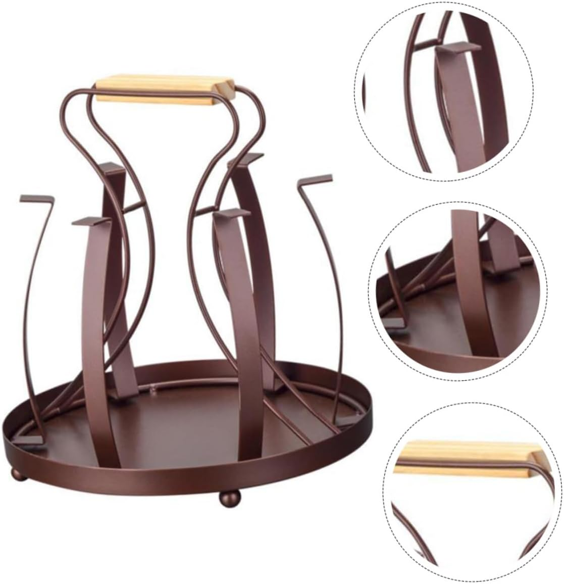 Zerodeko Mug Rack Cup Organizer Metal Design Capacity Rust-Resistant Kitchen Storage image number 3