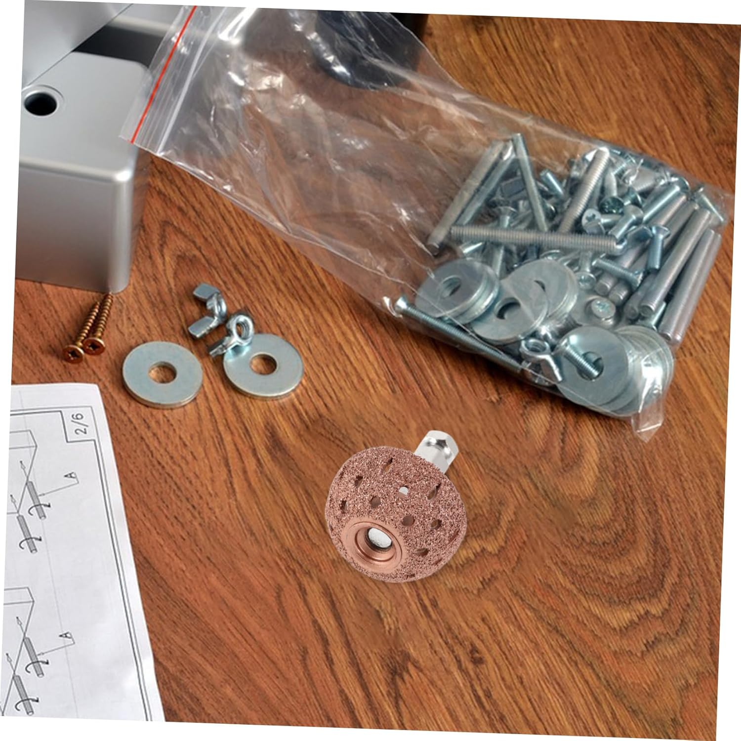 Garneck Tire Repair Grinding Tool Medium Buffing Wheel for Quick Vehicle Tire Repair Versatile Abrasive Accessory image number 5