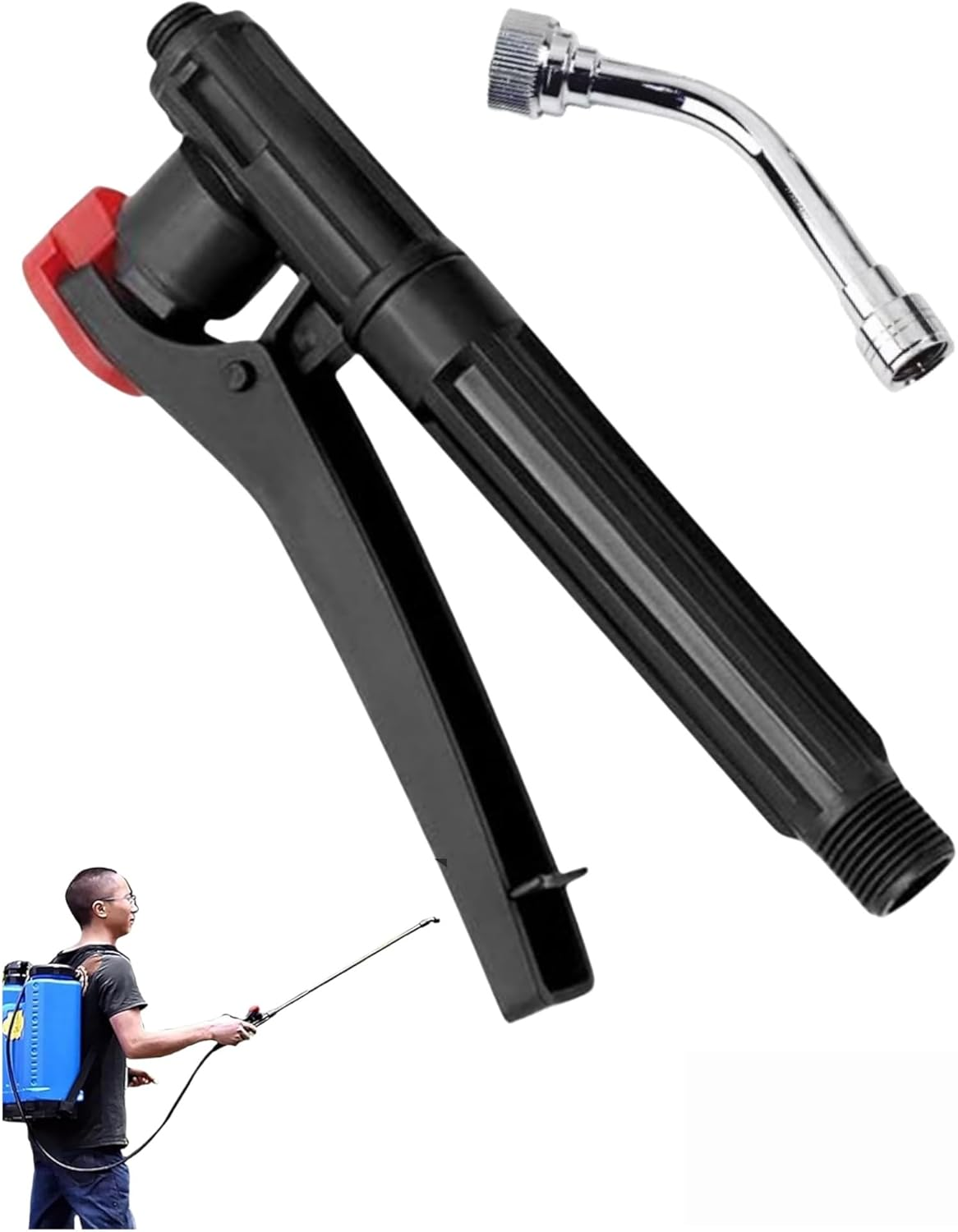 Agricultural Spray Nozzles Fan-Shaped High-Pressure Atomization (1 Nozzles) |Sprayer Trigger Handle | Sprayer Trigger Replacement for Garden & Agriculture Watering Irrigation(2-Pack) image number 6