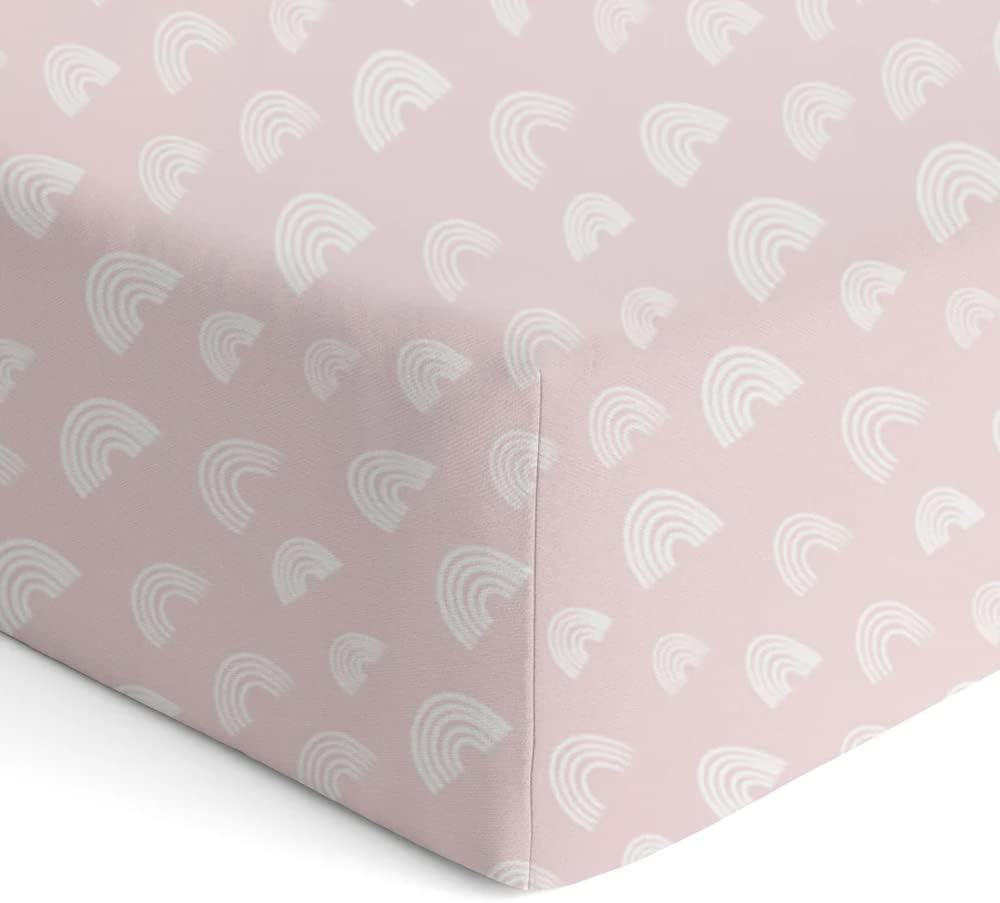 2PK Bubba Blue Nordic 77X135Cm Jersey Cot Fitted Sheet 0-12M Dusty Berry/Rose