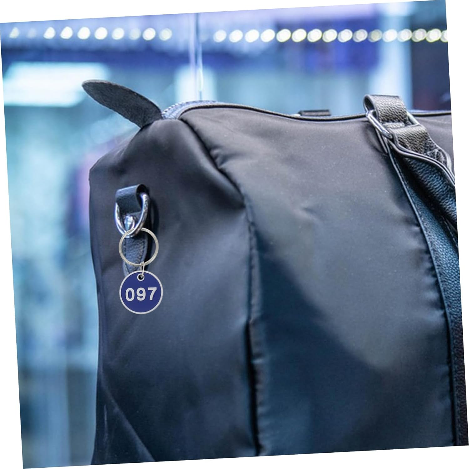 NUOBESTY 100Pcs Tags Aluminum Alloy Metal Luggage Identification Tags Keychain for Sauna Hotels Dormitories Gym Lockers and Travel Suitcases image number 3