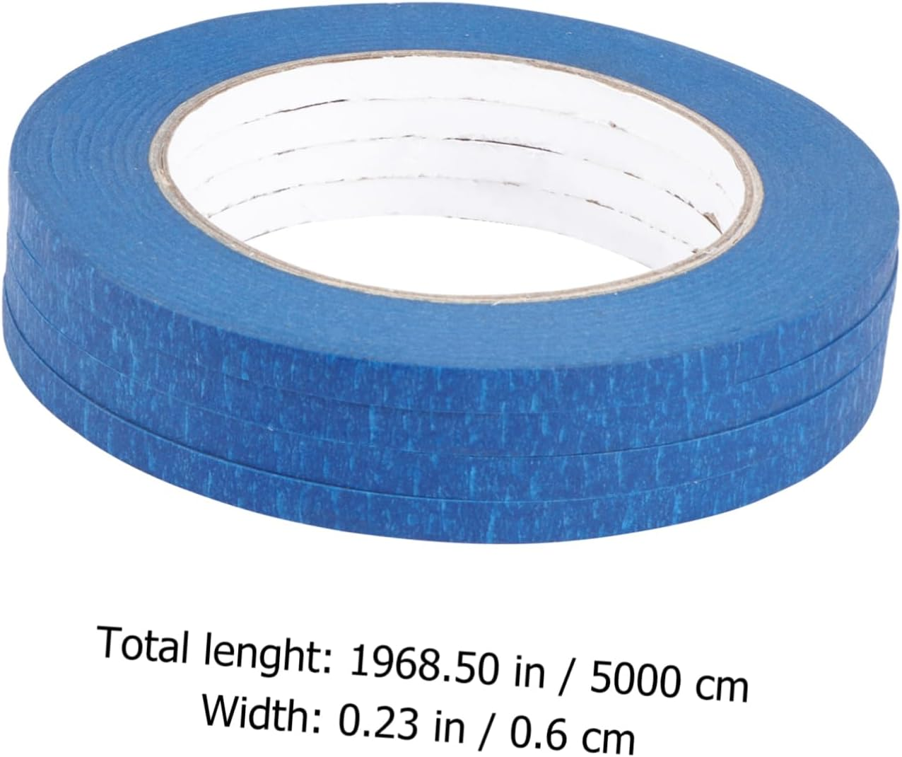 Generic Heat Resistant Blue Masking Tape 4Pcs 6Mm X 50M High Adhesive Car Tape for Auto Painting and 3D Printing Supplies image number 3