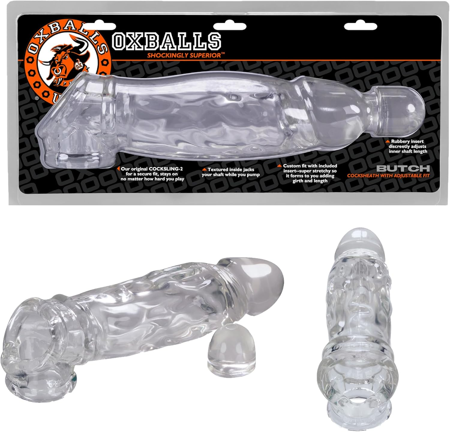 Oxballs Butch Cocksheath, Clear - Clear image number 2