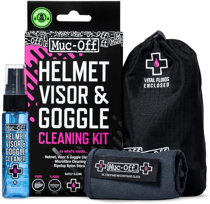 Muc-Off 202 Visor, Lens & Goggle Cleaning Kit, Blue, 0.030 L image number 4