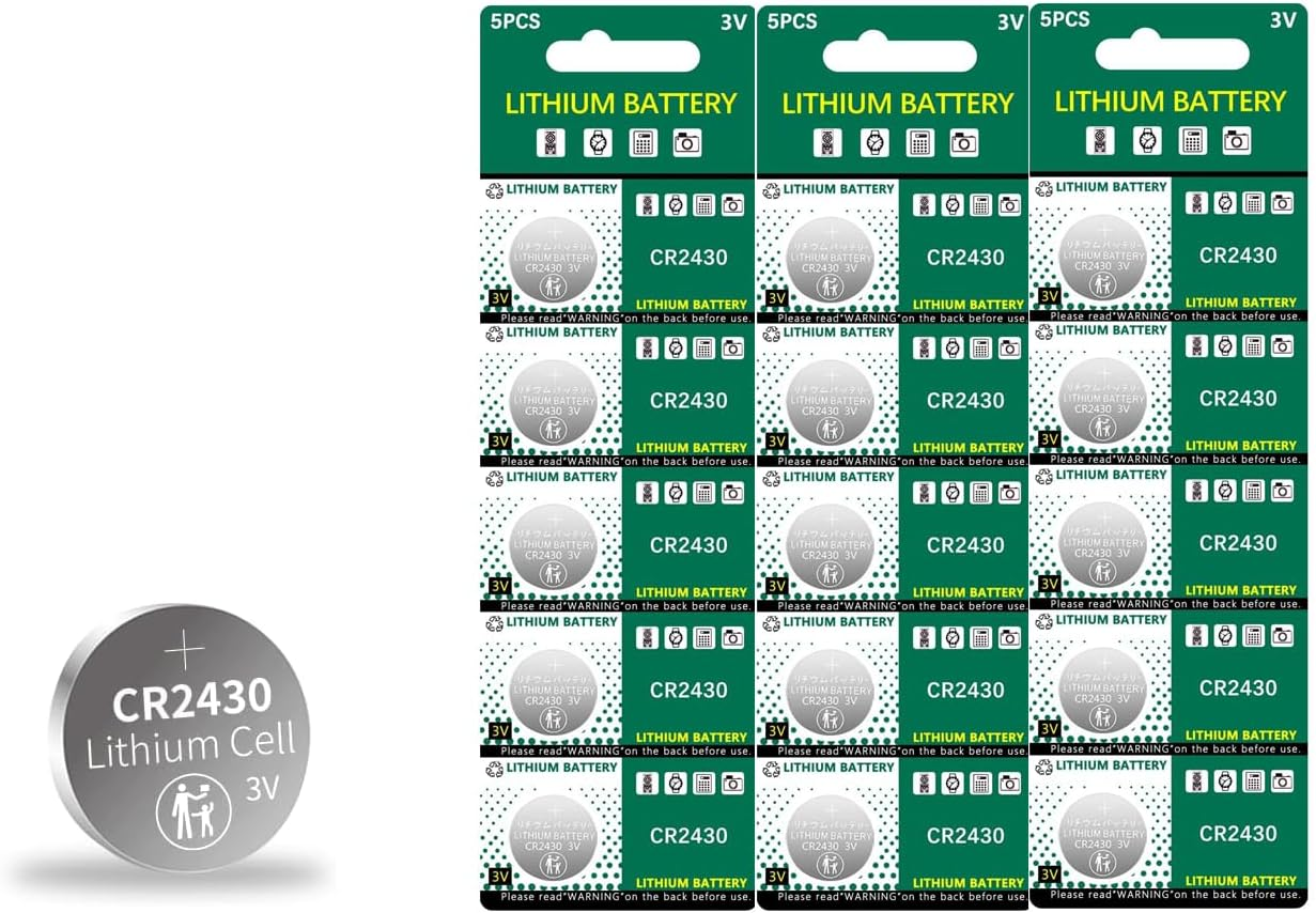 5 Count CR2430 3V Lithium Battery CR 2430 ECR2430 3V Coin Battery Coin Cell for Watches, Medical Devices, and Calculators image number 6