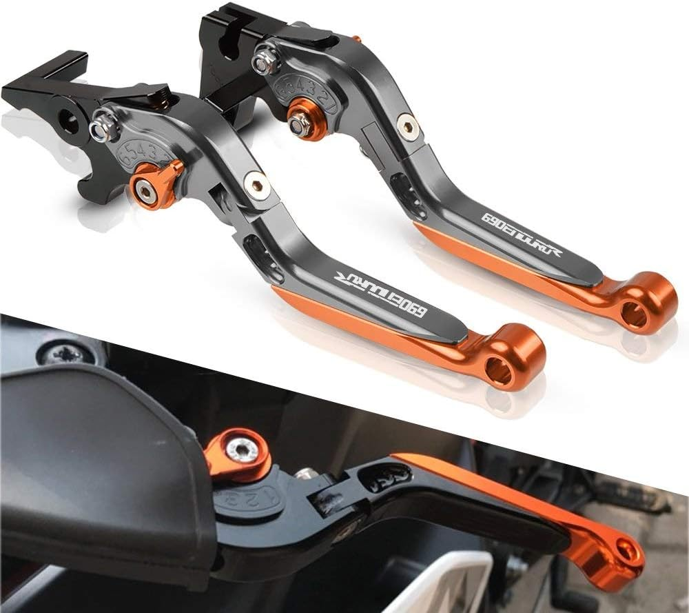 Motorbike Brake Clutch Lever CNC Motorcycle Lever for 690 Enduro R 2014-2017 2015 Adjustable Foldable Lengthening Brake Clutch Levers 690Enduror (Color : 6) image number 2