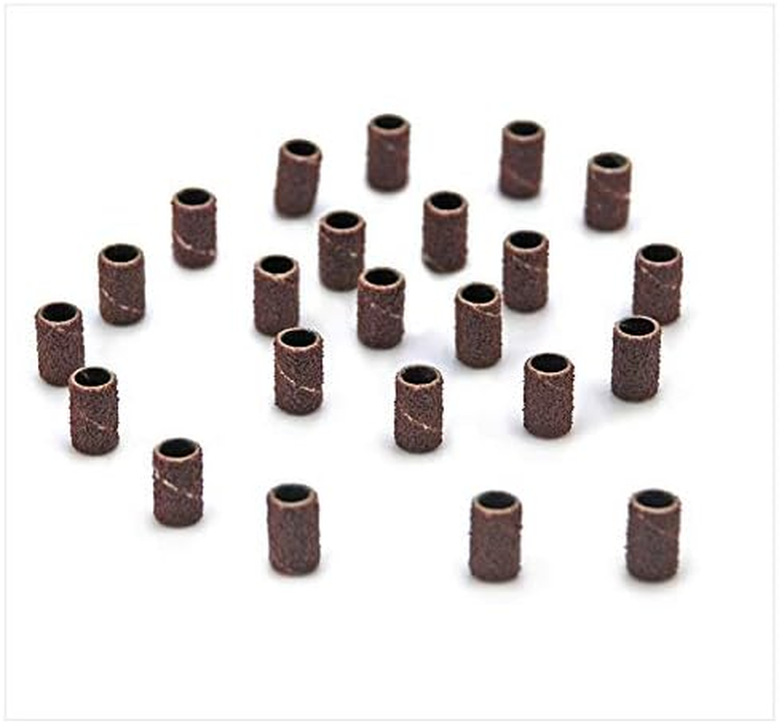 Rolabling 150 PCS Nail Sanding Bands 80" 120" 180" Grits File for Electric Nail Drill Manicure Tools (Set) image number 2