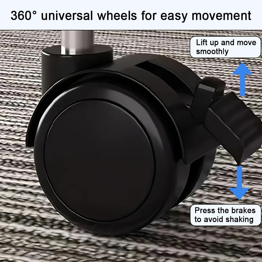 TOMVAES Laptop Table, Small Stand Desk Desktop Computer Standing Study Desks Bed Side Tables Home Office Travel Studio Furniture Standing Laptop Rolling Desk (Wood-Colored) - Wood-Colored image number 5