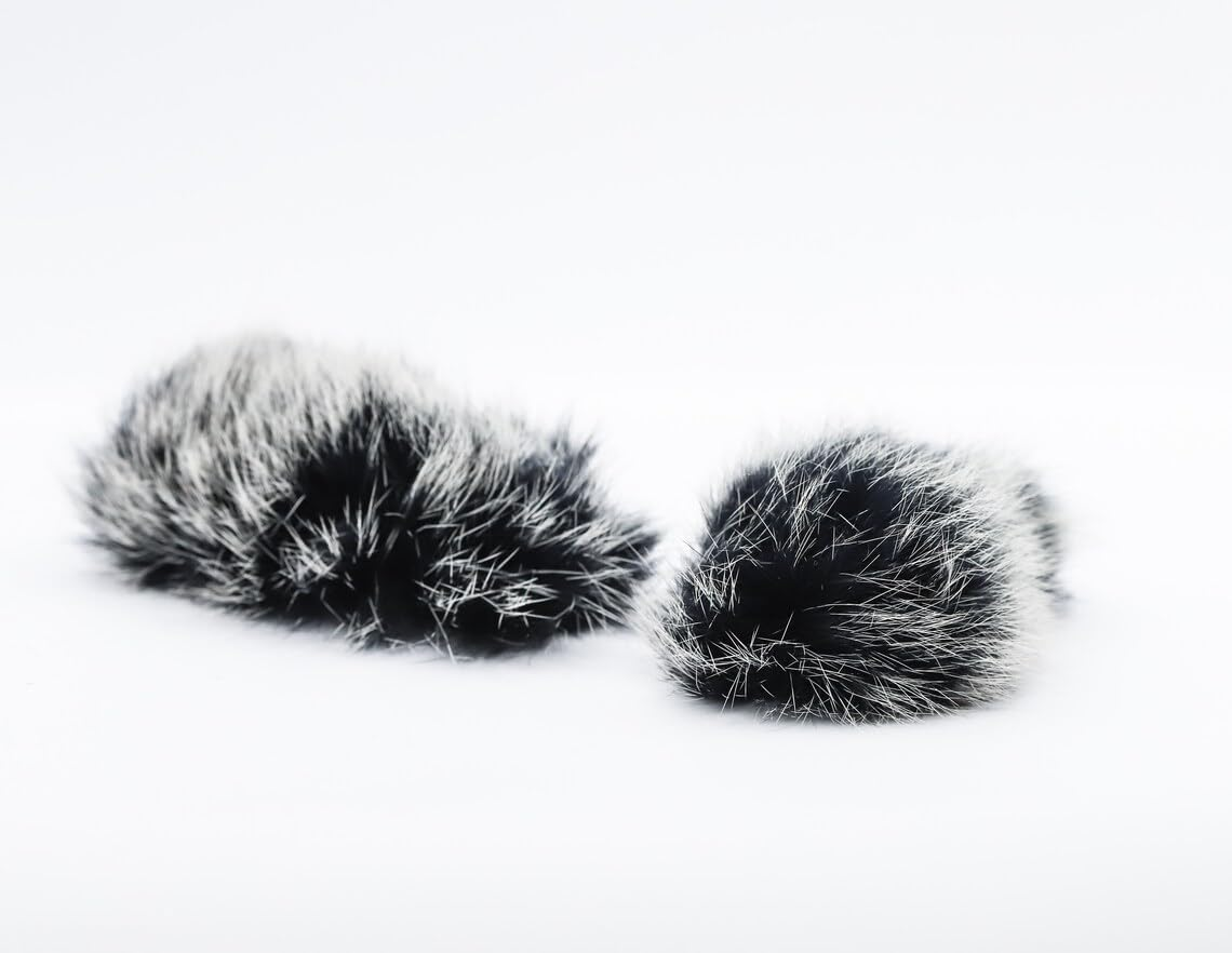 Rabbit Fur Ratty with Leather Tail Cat Teaser Toy Clip-On Attachment - Suits Go Cat Da Bird Cat Wand image number 1
