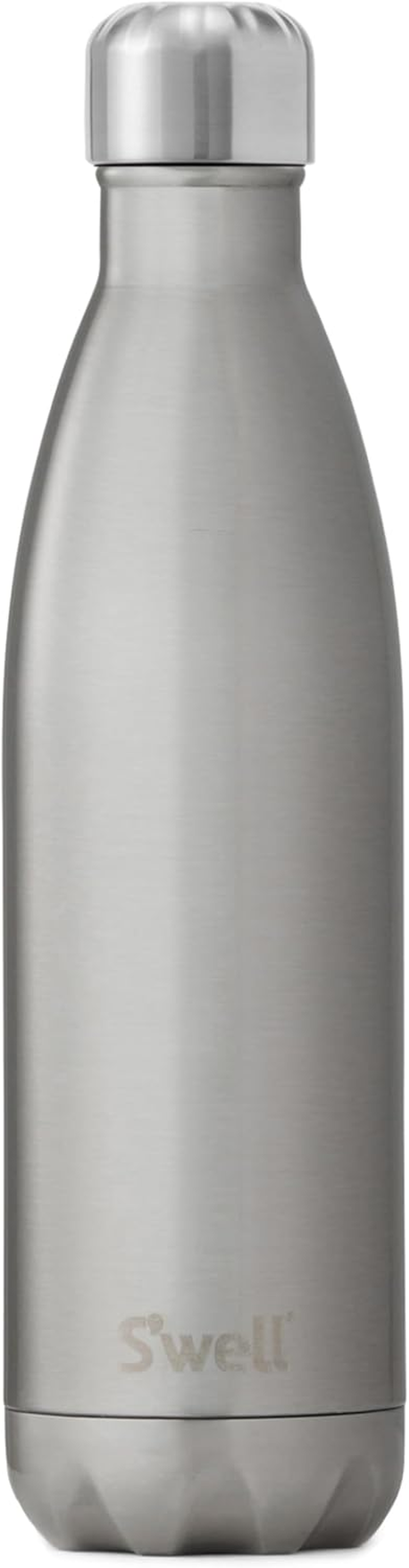 S'Well Stainless Steel Water Bottle, 25Oz, Silver Lining, Triple Layered Vacuum Insulated Containers Keeps Drinks Cold for 48 Hours and Hot for 24, BPA Free, Perfect for on the Go