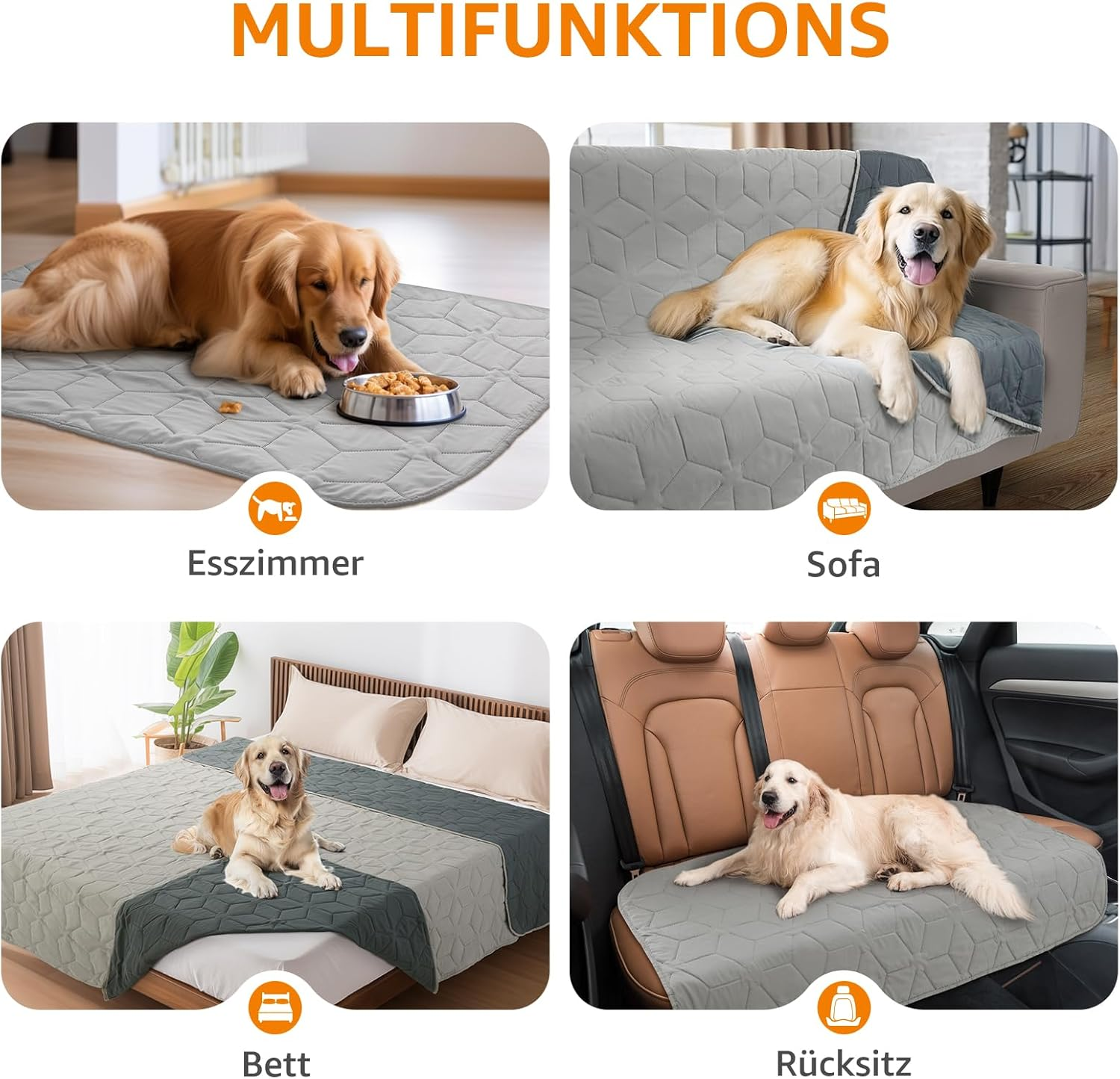 PICK for LIFE Waterproof Dog Blanket Large Dogs Outdoor Dog Blanket Washable 97 X 190 Cm image number 6