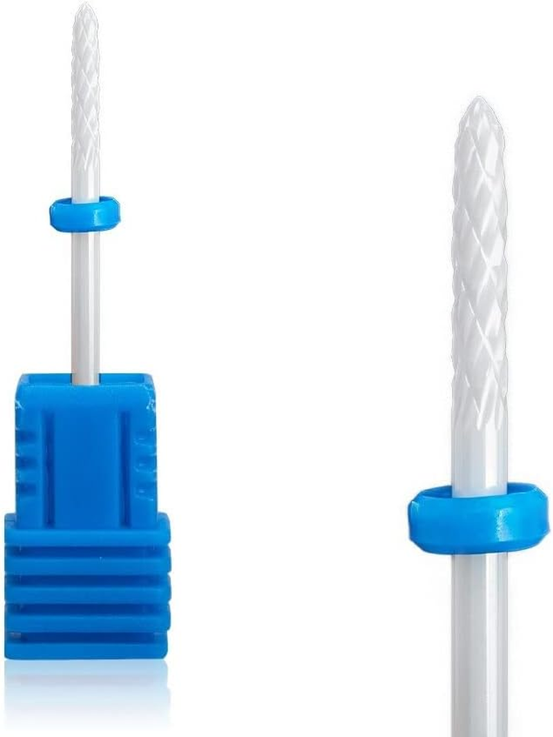 Natury Nails Ceramic Nail Cutter Cutter Ceramic Drill Bit Manicure Pedicure Semi-Permanent Nail Polish Cuticle Blue Medium Grit image number 1