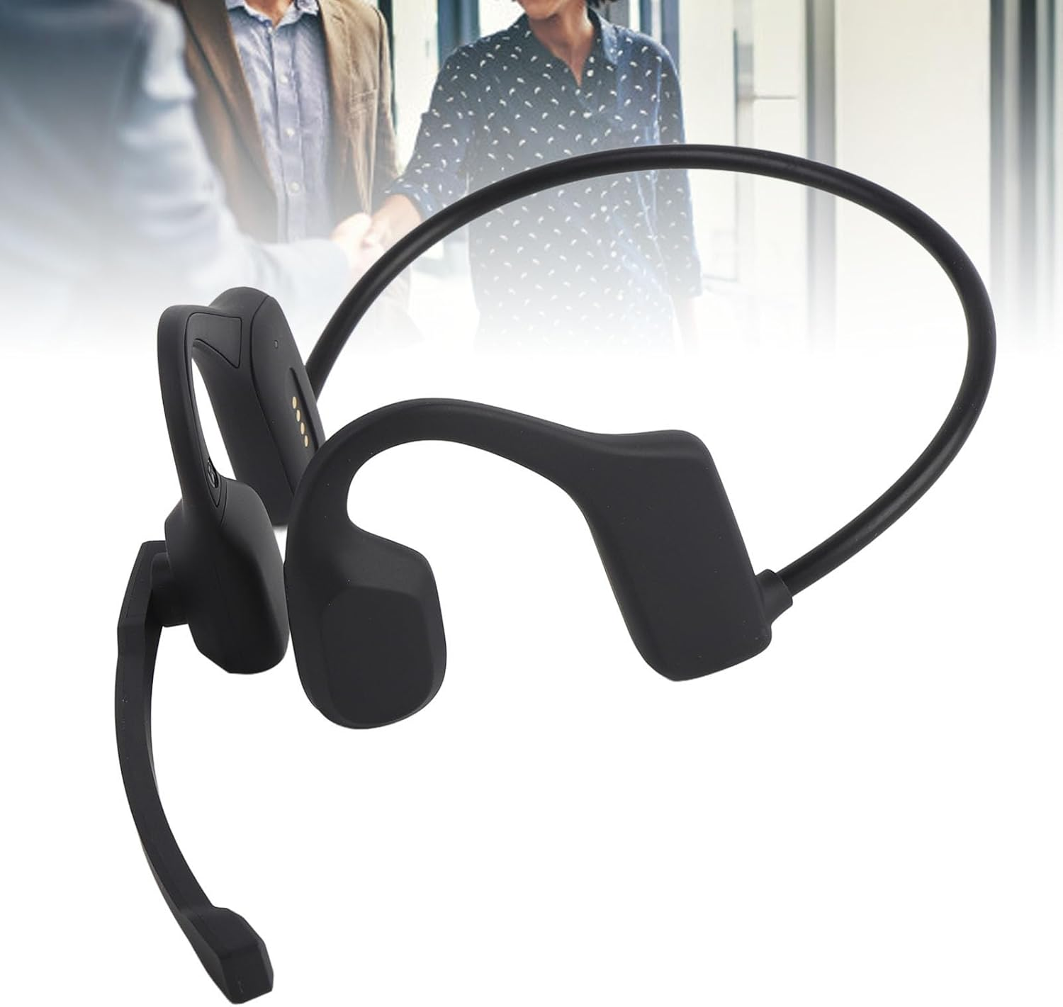 Cryfokt Language Translator Earbuds Bone Conduction 5.3 Earphones, Real Time Translation for Business Meetings, ABS Material image number 5