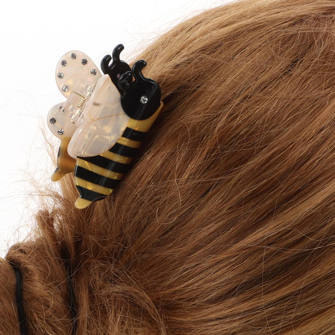 OATIPHO Bee Hair Clips Acetate Cute Claw Clips 6.5Cm Hair Accessories for Women Girls Strong Attachment Protection image number 6