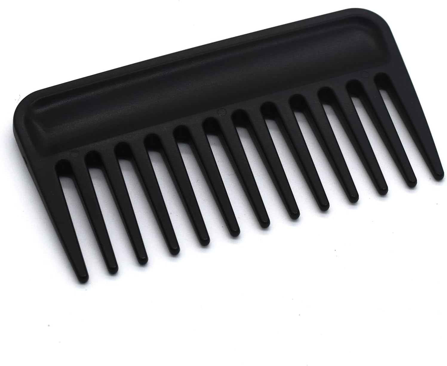 Professional Hair Comb, Streaker Texture Pocket Size Detangling Combs for All Hair Types, Women, Men, Kids, Home, Office, Car, Travel, Handbag, Gym Bag (Black, 1) image number 2