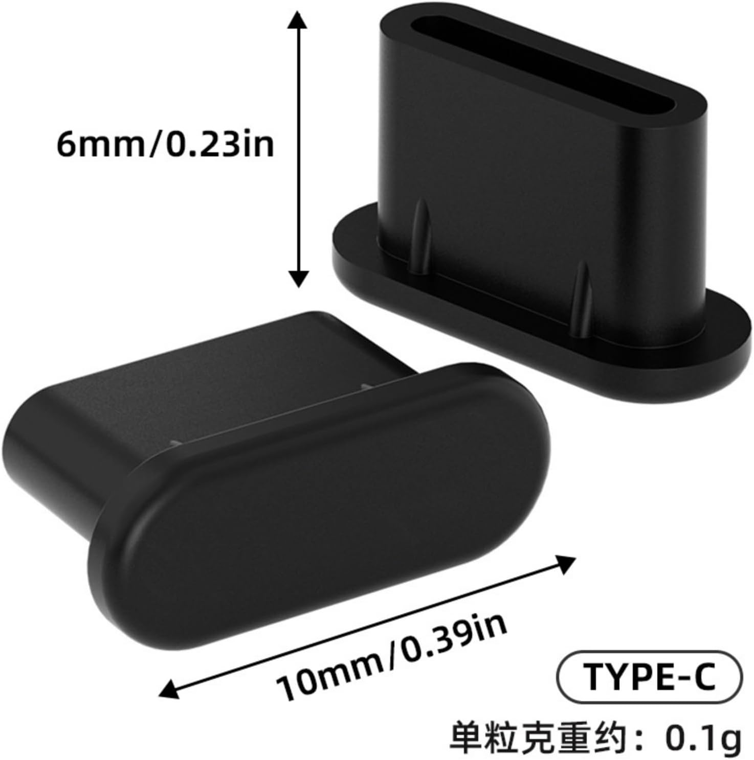 31 Pcs USB Type C anti Dust Cap Set, 30 Pcs Port Plugs Protector with Cleaning Brush, Silicone USB C Dust Cover for All Type-C Smartphones Tablets image number 3