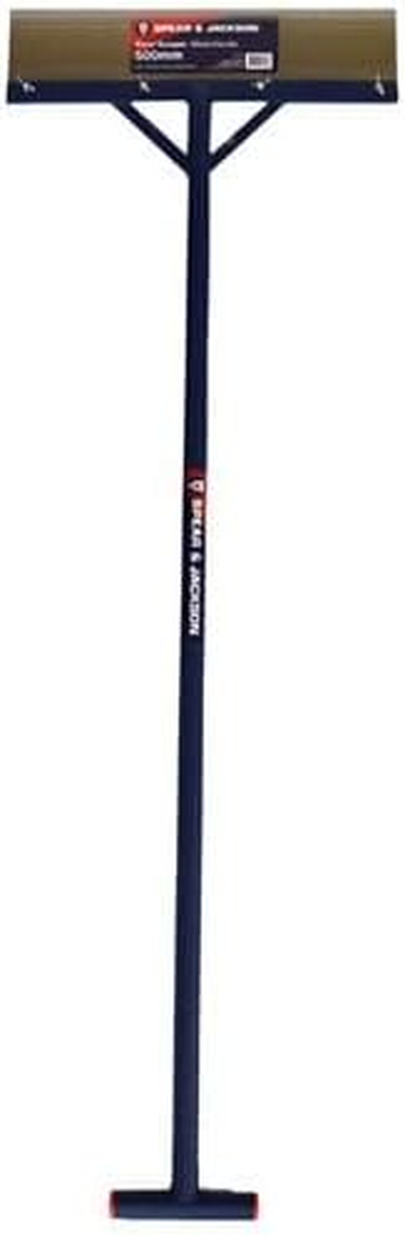 Spear & Jackson Floor Scraper, Heavy Duty Carbon Steel Blade, Tubular T-Frame Handle, Ideal for Tile Removal, Carpet Underlay & Mortar Chipping - 500Mm