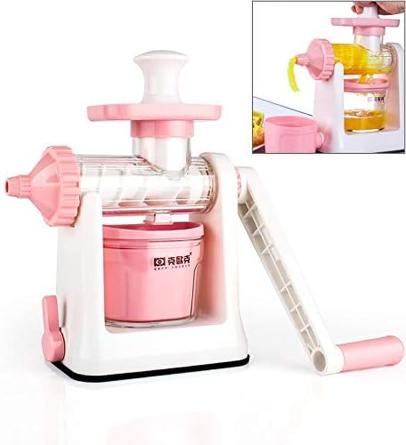 Kitchenware Gadgets D598 Household ABS Manual Juice Cup Squeezer Fruit Reamers (Pink) Kitchenware Gadgets (Color : Pink)
