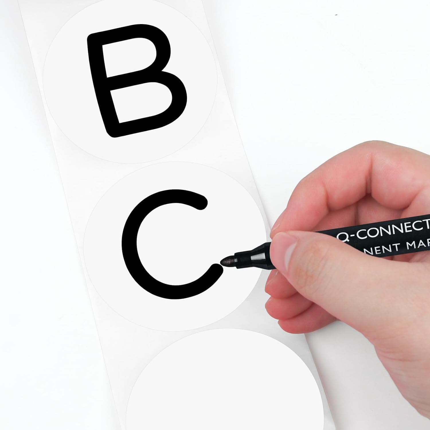 Yharnamite 1000 Pcs round Thermal Labels, 1 Inch Self-Adhesive Thermal Stickers Labels, Thermal Printer Labels, for Name Tag, Address, Logo Design, Shipping, DIY Design (White) - Green image number 7