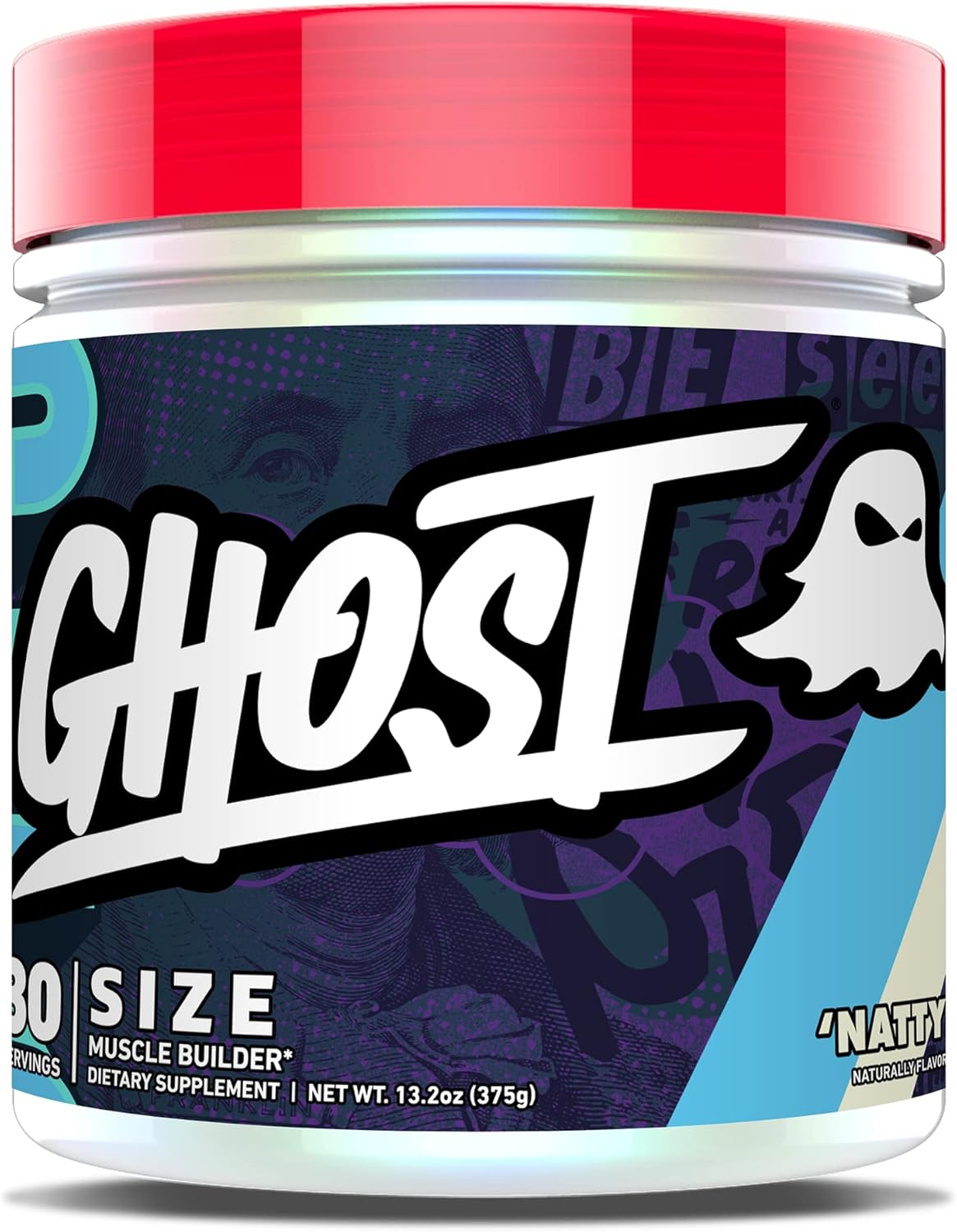 Ghost Size V2 Muscle Builder Creatine Powder 30 Serving, Natty image number 4