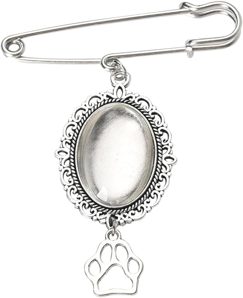 Wedding Bouquet Charms Memorial Pin for Bride Groom Bouquet Photo Picture Frames with Clothes Pins Brooch for Women Men