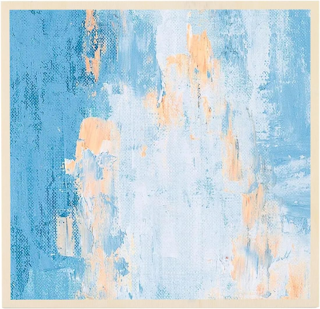 MANCHAP 12 Pack 15 X 15Cm Wood Canvas Panels, Square Wooden Canvas Board, Unfinished Cradled Wood Panels for Painting, Drawing Art Crafts image number 3